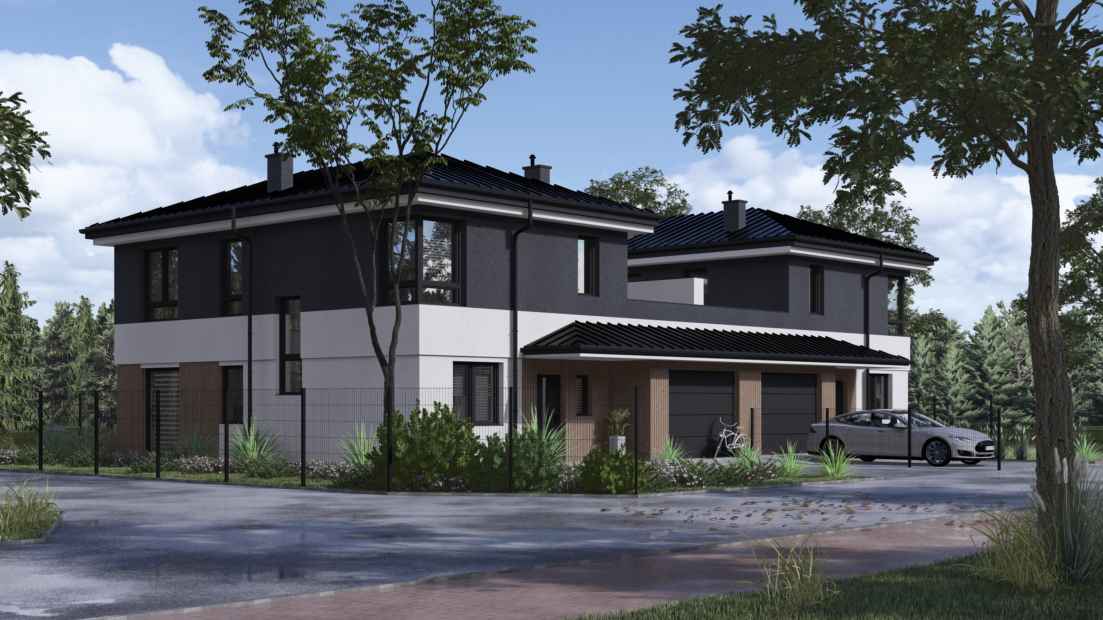 Wizualizacja zewnętrzna inwestycji JLG Development